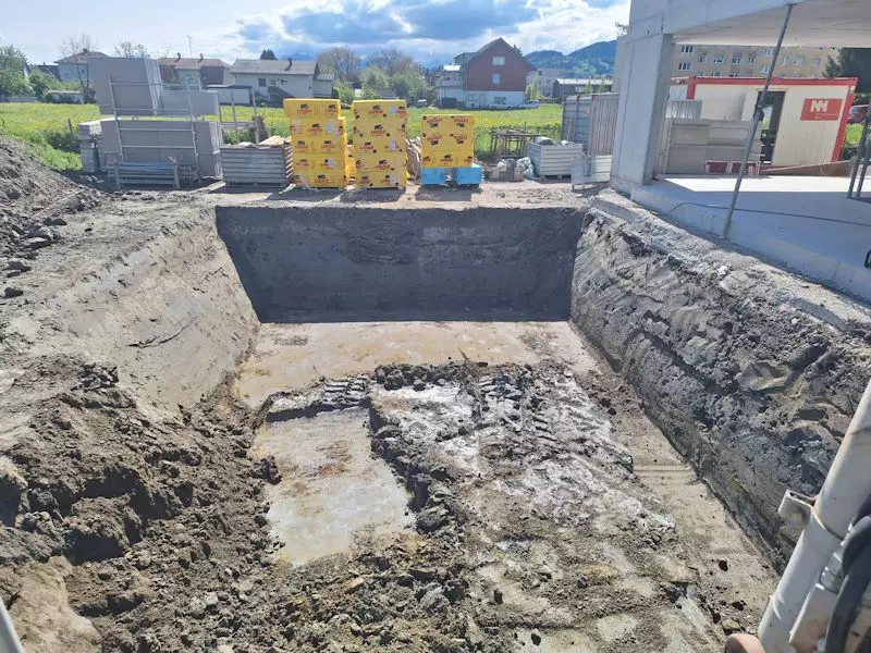 Aushub, Schmid Erdbewegungen, Hörbranz, Leiblachtal