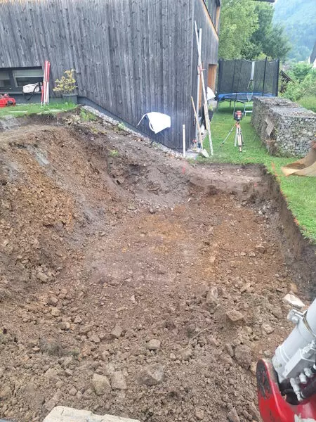 Aushub, Schmid Erdbewegungen, Hörbranz, Leiblachtal